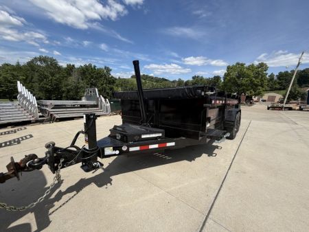 New 2026 Midsota 82" x 16' Versa Dump W/ Telescopic Cylinder - Side Swing Door - Wireless Remote - ST215/75R17.5 (Spare Tire/Ramps/Tarp Included) - Black - 17,600# GVWR