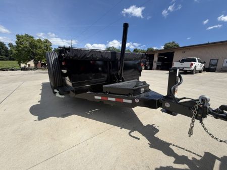 New 2026 Midsota 82" x 16' Versa Dump W/ Telescopic Cylinder - Side Swing Door - Wireless Remote - ST215/75R17.5 (Spare Tire/Ramps/Tarp Included) - Black - 17,600# GVWR