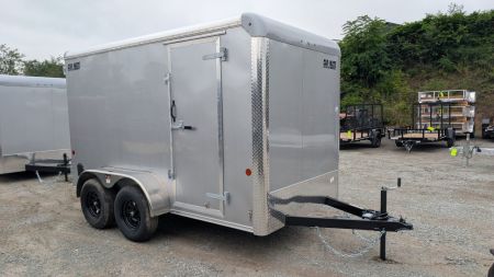 New 2027 Car Mate 6x12 Tandem Custom Cargo Trailer w/ Barn Doors