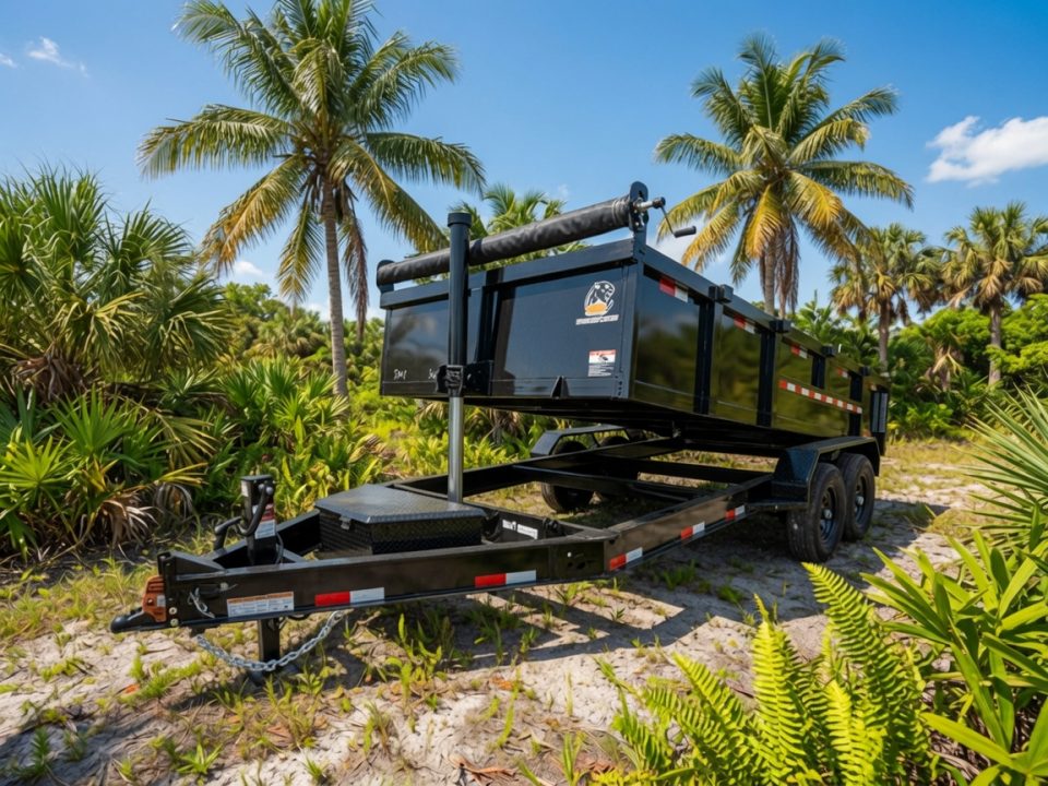 New 2026 7 x 16 Dump Trailer with 2' Walls Black with 14K Capacity Dump Trailer C002023