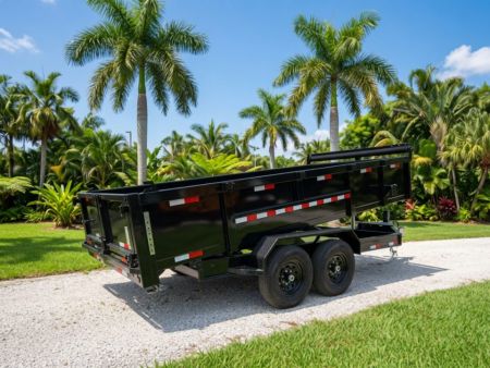 New 2026 7 x 14 Dump Trailer with 2' Sides and 14K Capacity Dump Trailer C002139