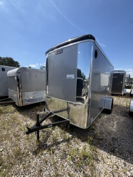 New 2027 CARGO MATE ENCLOSED EHW612SA-24 RAMP DOOR (GVW:2990) SILVER FROST
