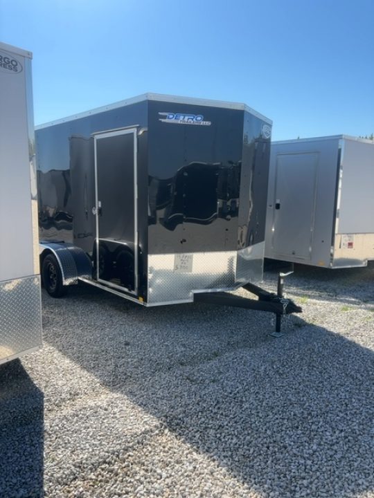 New 2027 Impact Trailers 7X14 QUAKE FLAT TOP VNOSE 7K Cargo / Enclosed Trailer