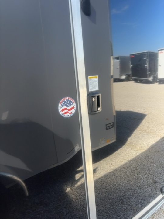 New 2027 Impact Trailers 7X14 QUAKE FLAT TOP VNOSE 7K Cargo / Enclosed Trailer