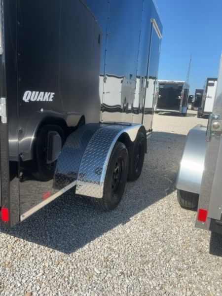 New 2027 Impact Trailers 7X14 QUAKE FLAT TOP VNOSE 7K Cargo / Enclosed Trailer