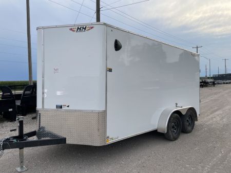 New 2027 H&H Trailers 7x14 HH Series Flat Top V-Nose 7K Cargo / Enclosed Trailer