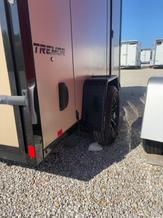 New SAHARA DESERT BEIGE 2026 Impact Trailers 6 x 10 Tremor SE Flat Top Sloped V-Nose 3K Cargo / Enclosed Trailer