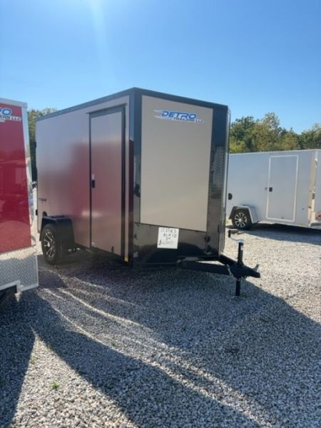 New SAHARA DESERT BEIGE 2026 Impact Trailers 6 x 10 Tremor SE Flat Top Sloped V-Nose 3K Cargo / Enclosed Trailer