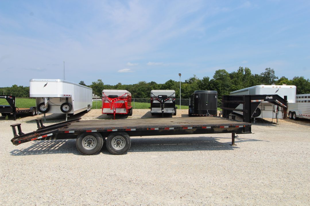 Used 2007 Delta Trailers 20+4 GN Flatbed Trailer