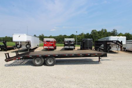 Used 2007 Delta Trailers 20+4 GN Flatbed Trailer