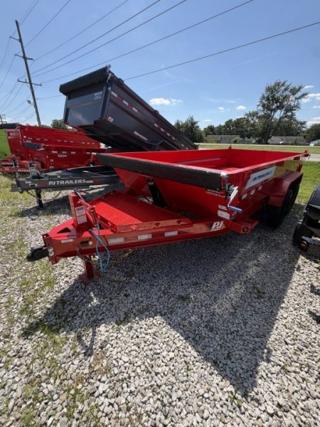 New 2027 PJ Trailers DT1162 Dump Trailer 83X16 TA TELESCOPIC 24  SIDES (GVW:17600) RED