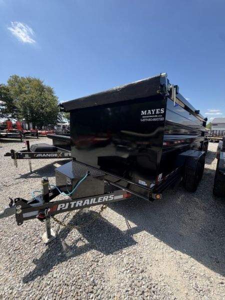 New 2027 PJ Trailers D7142 Dump Trailer 83X14 TA HIGH SIDE (GVW:14000) BLACK
