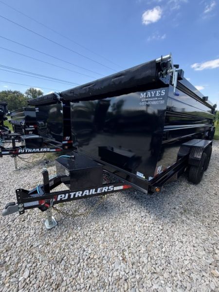 New 2027 PJ Trailers D7142 Dump Trailer 83X14 TA HIGH SIDE (GVW:14000) BLACK