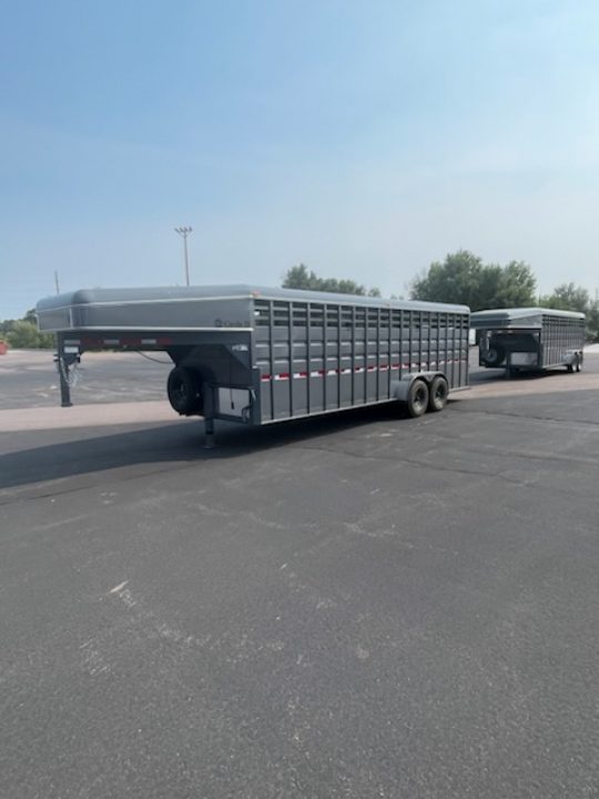 New 2027 Circle D 6'8x24 Stock Trailer
