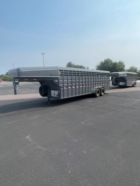 New 2027 Circle D 6'8x24 Stock Trailer