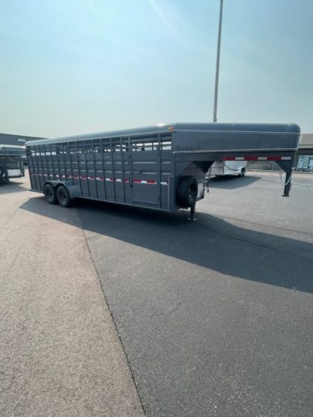 New 2027 Circle D 6'8x24 Stock Trailer