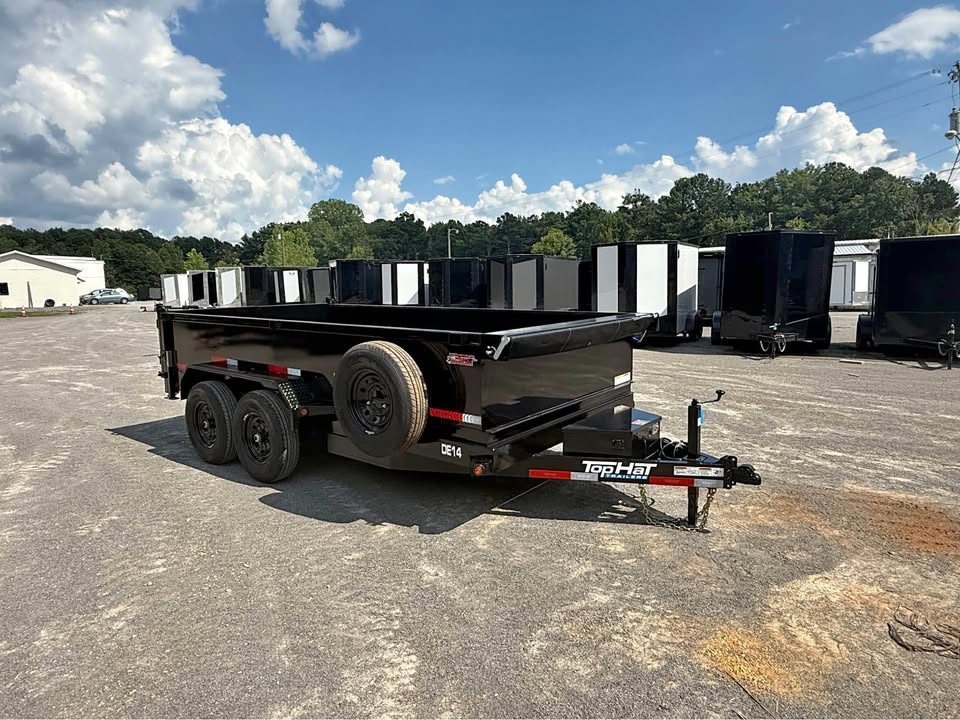 New 2026 Top Hat 7x14x2 14k Dump Trailer