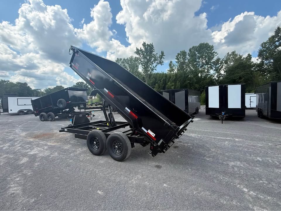 New 2026 Top Hat 7x14x2 14k Dump Trailer
