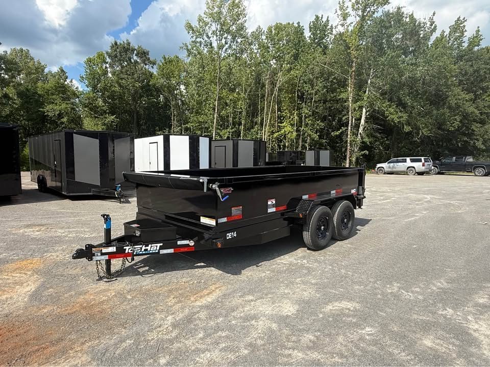 New 2026 Top Hat 7x14x2 14k Dump Trailer