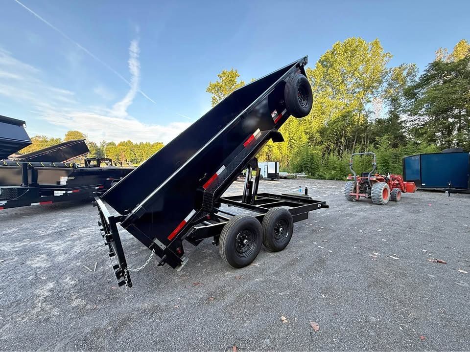 New 2026 Top Hat 7x14x2 14k Dump Trailer