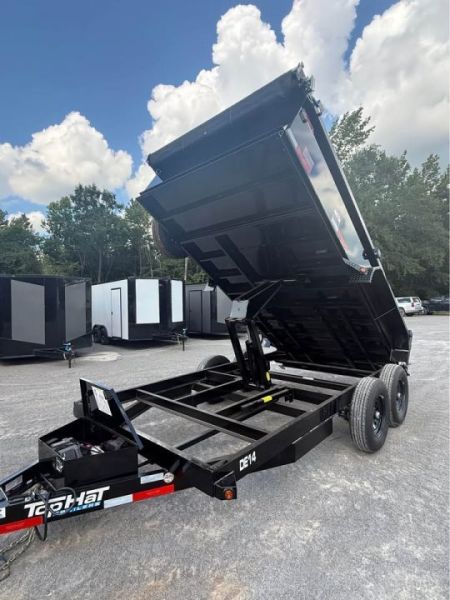 New 2026 Top Hat 7x14x2 14k Dump Trailer