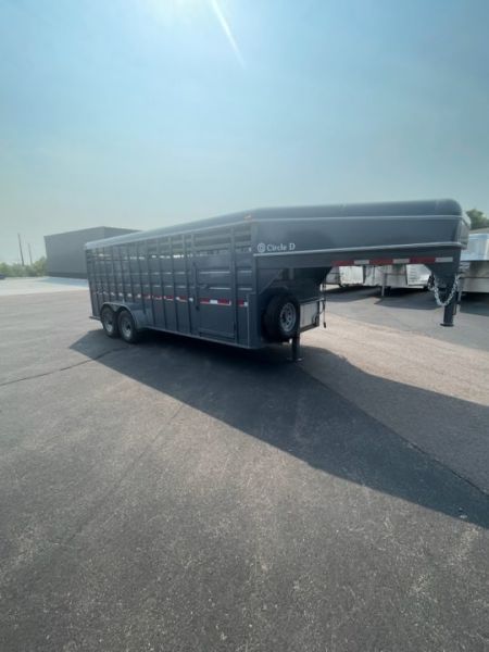 New 2027 Circle D 6'8x20 Stock Trailer