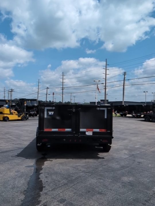 New 2027 Top Hat Trailers Channel Frame Economy Dump 14K 7X14 DE14 Dump Trailer