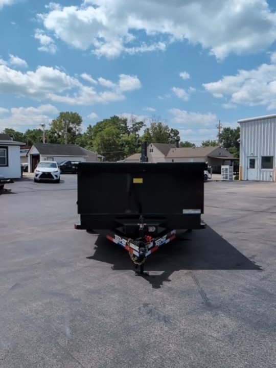 New 2027 Top Hat Trailers Channel Frame Economy Dump 14K 7X14 DE14 Dump Trailer