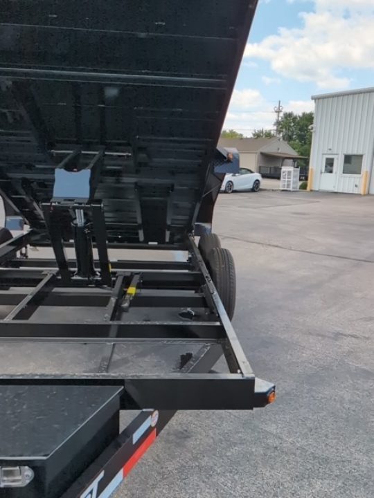 New 2027 Top Hat Trailers Channel Frame Economy Dump 14K 7X14 DE14 Dump Trailer