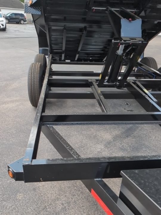 New 2027 Top Hat Trailers Channel Frame Economy Dump 14K 7X14 DE14 Dump Trailer