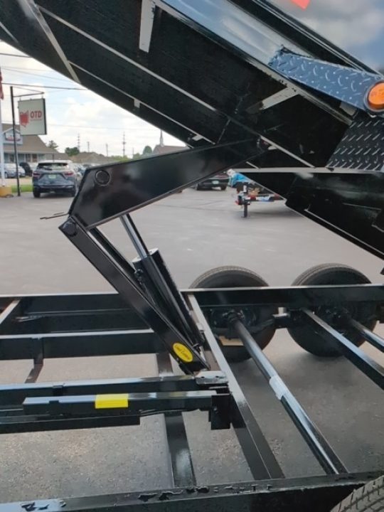 New 2027 Top Hat Trailers Channel Frame Economy Dump 14K 7X14 DE14 Dump Trailer