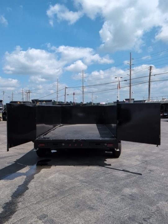 New 2027 Top Hat Trailers Channel Frame Economy Dump 14K 7X14 DE14 Dump Trailer