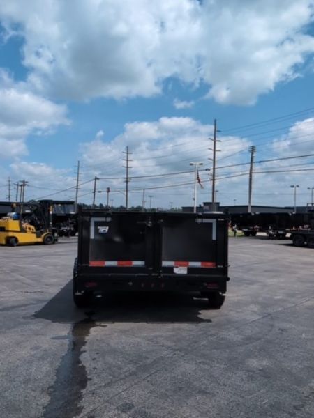 New 2027 Top Hat Trailers Channel Frame Economy Dump 14K 7X14 DE14 Dump Trailer