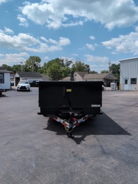 New 2027 Top Hat Trailers Channel Frame Economy Dump 14K 7X14 DE14 Dump Trailer