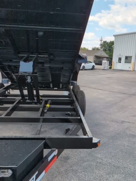 New 2027 Top Hat Trailers Channel Frame Economy Dump 14K 7X14 DE14 Dump Trailer