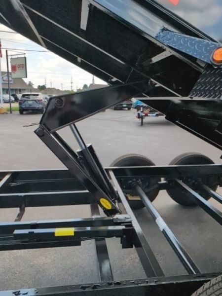 New 2027 Top Hat Trailers Channel Frame Economy Dump 14K 7X14 DE14 Dump Trailer