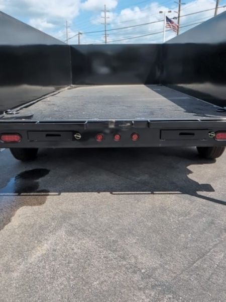New 2027 Top Hat Trailers Channel Frame Economy Dump 14K 7X14 DE14 Dump Trailer
