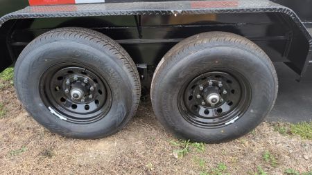 New 2027 Top Hat Trailers Channel Frame Economy Dump 14K 7X14 DE14 Dump Trailer
