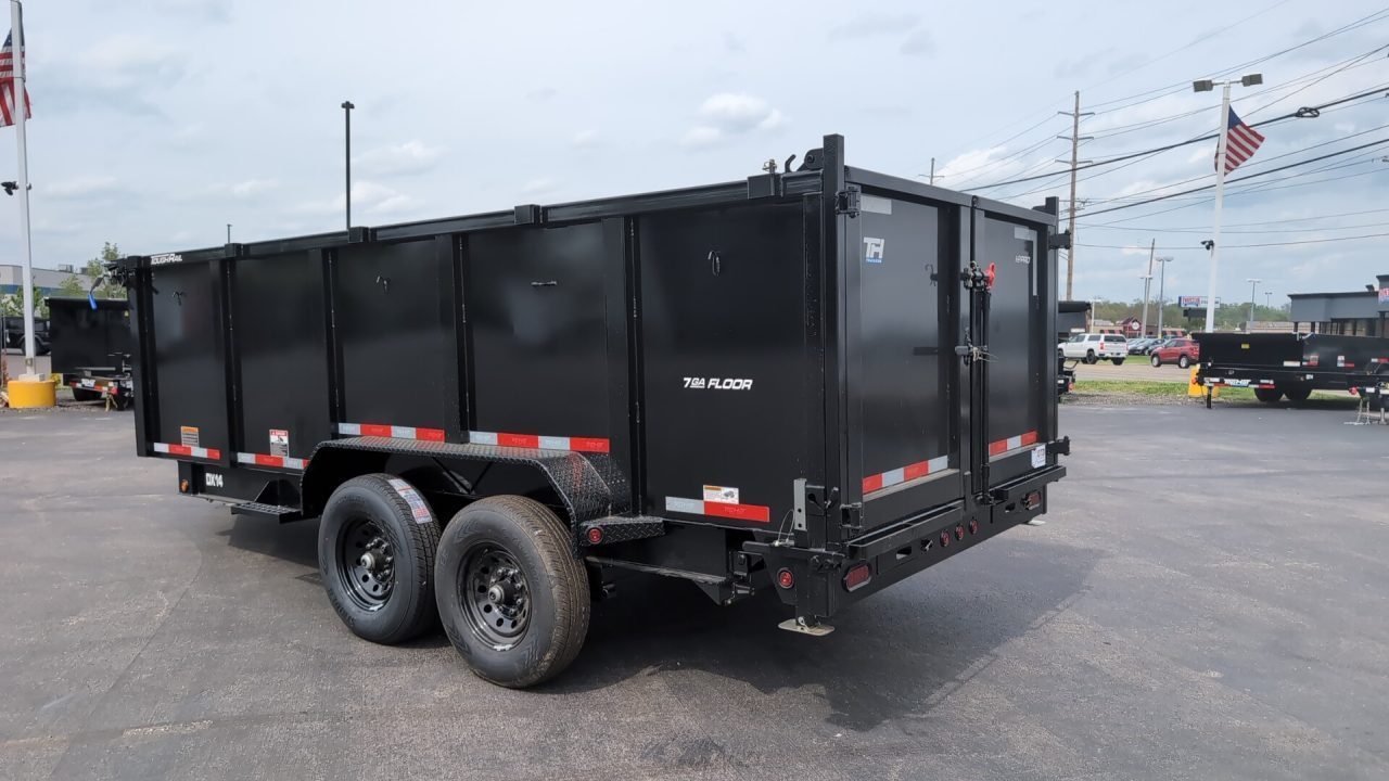 New 2026 Top Hat Trailers Low Profile Dump 140 14K 7X16 DX14 Dump Trailer