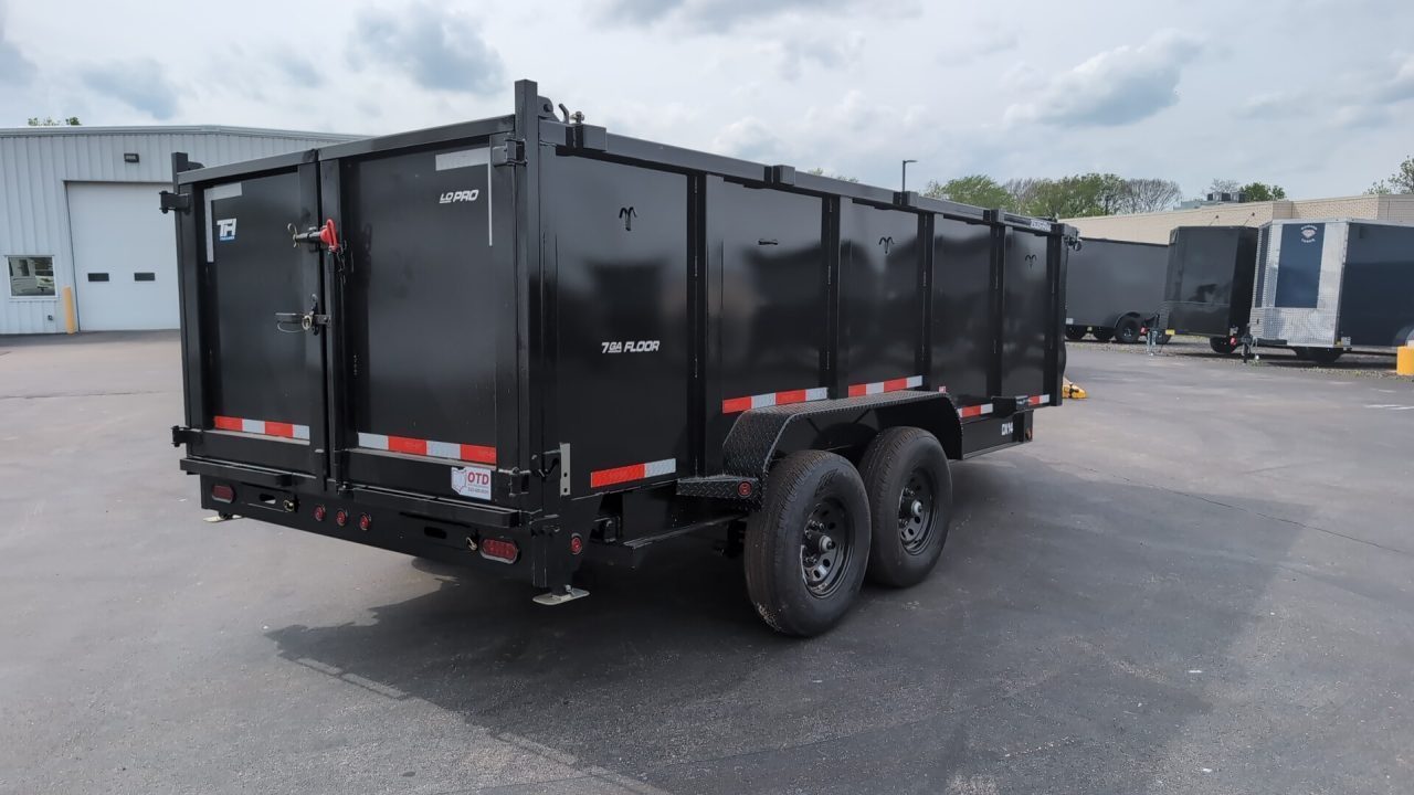 New 2026 Top Hat Trailers Low Profile Dump 140 14K 7X16 DX14 Dump Trailer