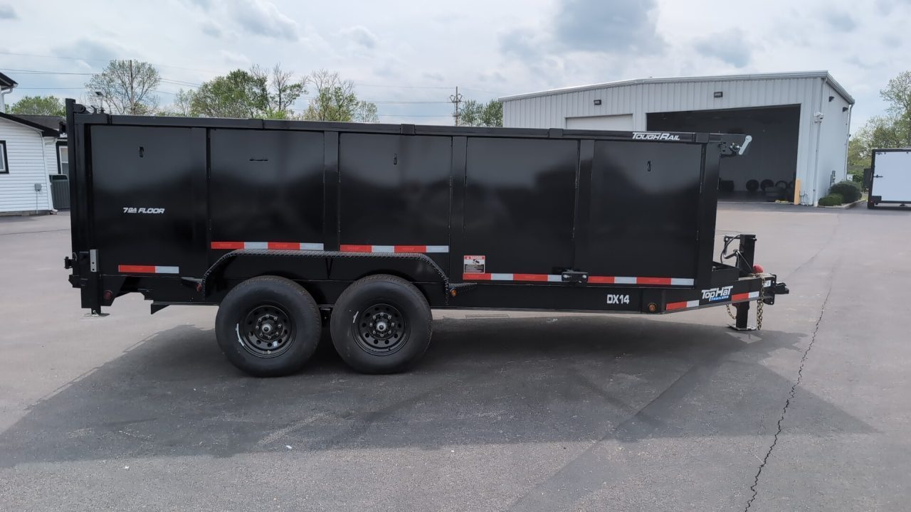 New 2026 Top Hat Trailers Low Profile Dump 140 14K 7X16 DX14 Dump Trailer