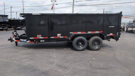 New 2026 Top Hat Trailers Low Profile Dump 140 14K 7X16 DX14 Dump Trailer