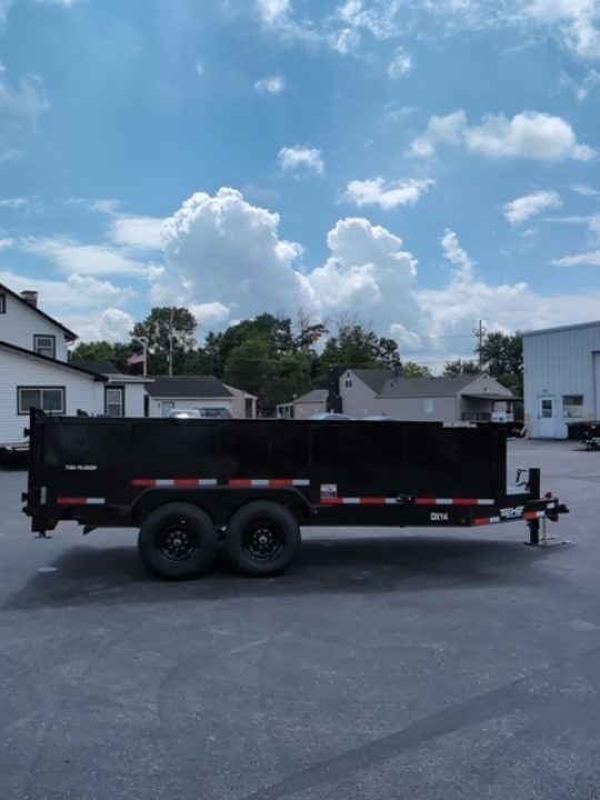 New 2027 Top Hat Trailers Low Profile Dump 140 14K 7X16 DX14 Dump Trailer