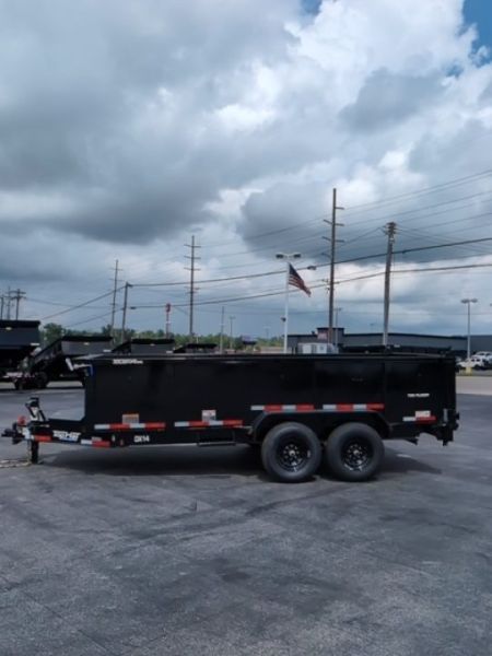 New 2027 Top Hat Trailers Low Profile Dump 140 14K 7X16 DX14 Dump Trailer
