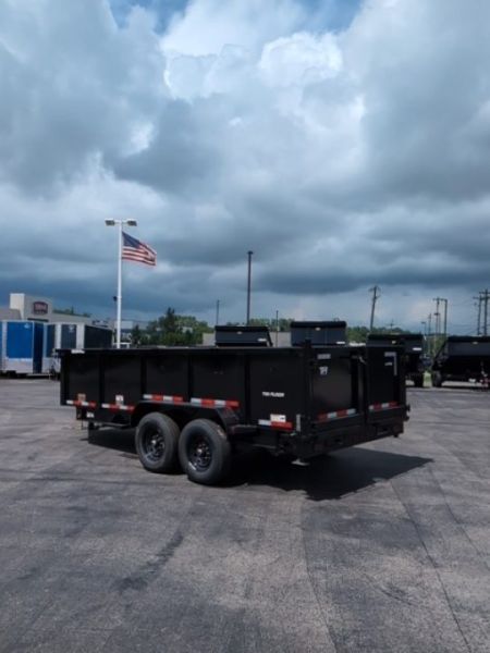 New 2027 Top Hat Trailers Low Profile Dump 140 14K 7X16 DX14 Dump Trailer