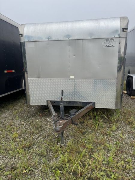 Used USED 2008 JUNIOR ELIMINATOR CARGO ENCLOSED 5NH 7X12 TA RAMP DOOR (GVW:7000) SILVER