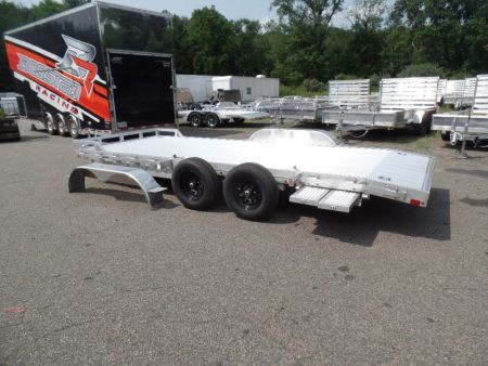 New 2026 ALCOM 7X18 all aluminum frame and deck, 9,990 lb. GVWR Car Hauler