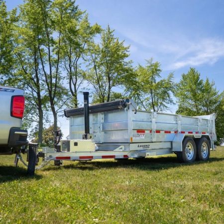 New 2027 Legend 7x12 GALVANIZED Lo Pro Equipment Dump - INTRO PRICING!!!