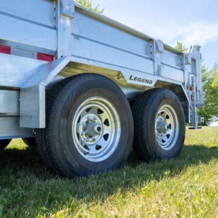 New 2027 Legend 7x12 GALVANIZED Lo Pro Equipment Dump - INTRO PRICING!!!