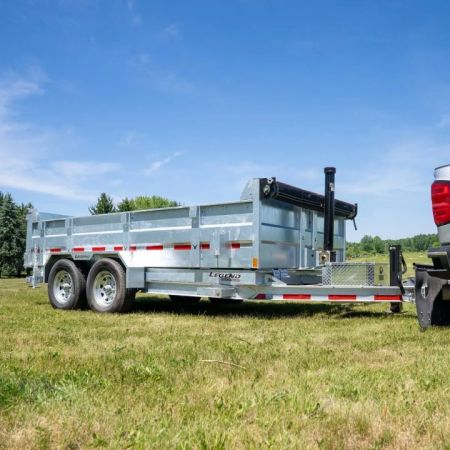 New 2027 Legend 7x12 GALVANIZED Lo Pro Equipment Dump - INTRO PRICING!!!